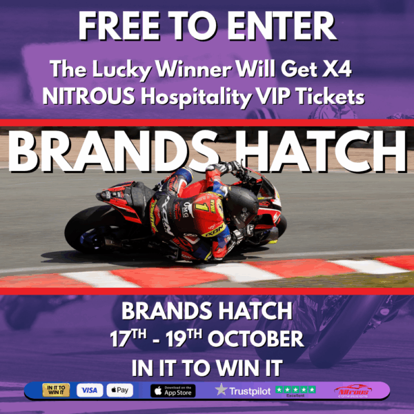 FREE NITROUS COMPETITIONS RACING TICKETS RND 11 BRANDS HATCH Draw October 15th